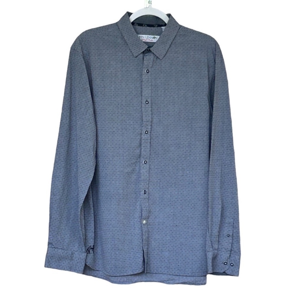 Classic Singer John Lennon The Beatles English Laundry Button Down Shirt Sz L